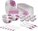 Hamlay by SIGRI-WALA Pack of 40 Melamin Pink Dahlia Dinner Set  (Multicolor)...