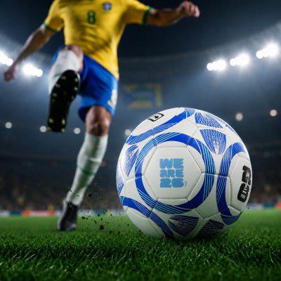 Hamleys FIFA World Cup 2026 Official Licensed Merchandise | Size 5 Football | White Blue
