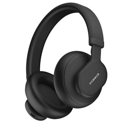 HAMMER Bash Max Over The Ear Wireless Bluetooth Headphones with Mic (Black)