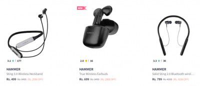 Hammer Headphones Upto 87% Off | Starts ₹499