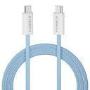 HAMMER Type C to Type C Cable 65W Braided, (Blue)...