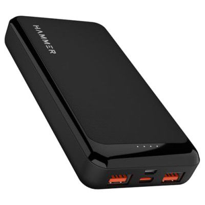 Hammer Ultra Charge 20000mAh 22.5W Power Bank 20W PD Fast Charging (Black)