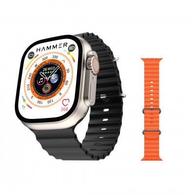 HAMMER Ultra Classic 2.01" Always on Display, Bluetooth Calling Smart Watch