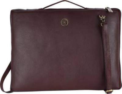 Hammonds Flycatcher Genuine leather Redwood Brown laptop Messenger bag (Maroon, 14 inch)