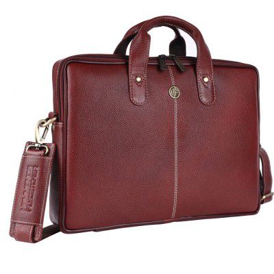 Hammonds Flycatcher Quality Genuine Leather Brown Office Messenger Bag 