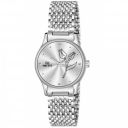 hamt White Dial Analog Watch for Women - HT-LR400-SLV-CH...