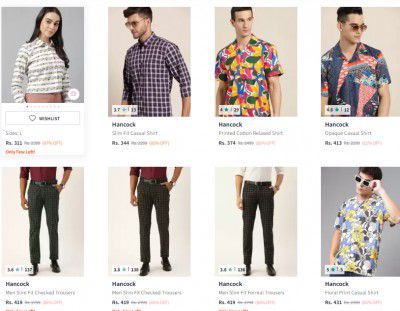 Hancock Mens and Womens Clothing Upto 90% off @ 311