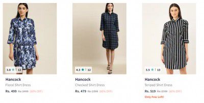 Hancock Womens Dresses Upto 80% Off