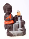 HandiArt STORE, Red Buddha Smoke Fountain with Incense Holder for Decoration, Incense Cone Holder...