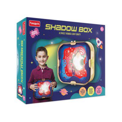 Handycrafts Funskool Shadow Box, Layered Paper Art, DIY kIt Night Lamp