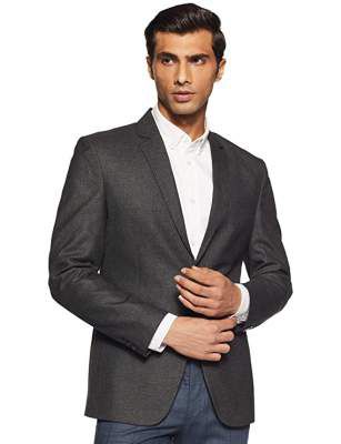 Hang & Wear Mens Notch Lapel Slim Blazer