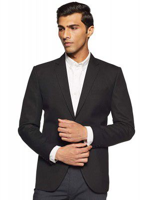 Hang & Wear Mens Notch Lapel Slim Blazer