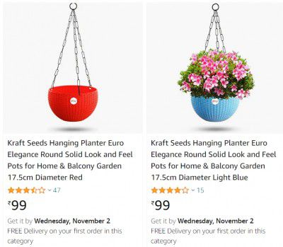 Hanging Planter for Balcony @ ₹99