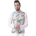 hangup Men's Blended Bandhgala Festive Nehru Jacket/Waistcoat and Size Options (Up to2XL)...