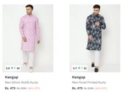 Hangup Men's Kurtas up to 85% Off