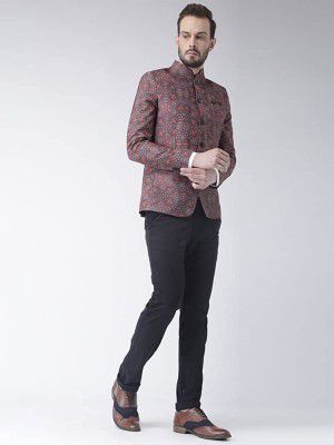 hangup Mens Notch Lapel Regular Fit Blazer