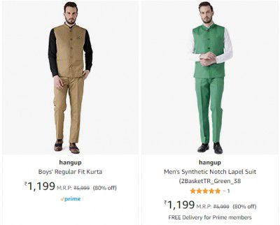 hangup Men's Suit @ Minimum 70% Off