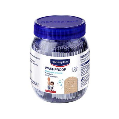 Hansaplast Antiseptic Washproof Bandage for injury & wounds | 100 Strips
