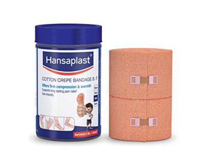 HANSAPLAST Soft Cotton Crepe Bandage Pack of 1 (10CMx 4MTR)