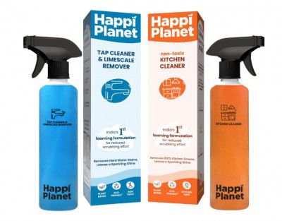 Happi Planet | Limescale Remover & Kitchen Cleaner | 500ml x 2