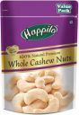 Happilo 100% Natural Premium Whole Kaju W320 / Cashews (500 g)...