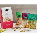 Happilo Dry Fruit Celebrations Box Aster, California Almonds 30 g, Premium Cashews 30 g & Raisins 70 g, Gift Pack, 130 g...