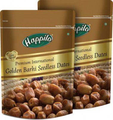 Happilo Premium Golden Barih Seedless Dates Super Saver Dates - (2 x 0.5 kg)
