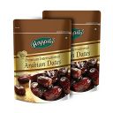 Happilo Premium International Arabian Dates 500g (Pack of 2), Dry Fruit for Weight Management, Soft Chewy Texture & Sweet Caramel Taste...