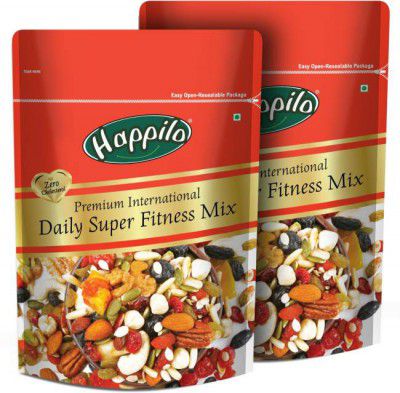 Happilo Premium International Daily Super Fitness Mix Assorted Seeds & Nuts  (2 x 160 g)