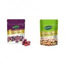 Happilo Premium International Omani Dates, 250g (Pack of 1) and Happilo 100% Natural Premium Californian Almonds, 200g...