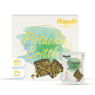 Happilo Premium Pista Brittle Valentine's Day Gift Box 204g (17gX12)