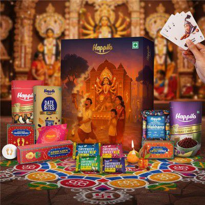 Happilo Premium Puja Gift Box with 14 inclusions