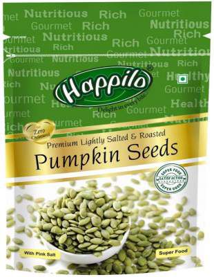 Happilo Premium Pumpkin Seeds - Roasted, Lightly Salted Pouch, 200 g