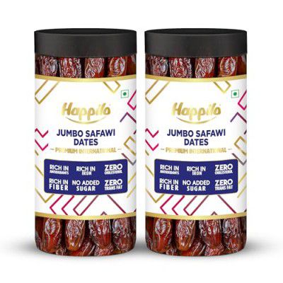 Happilo Premium Safawi Dates Jar 400g (Pack of 2)