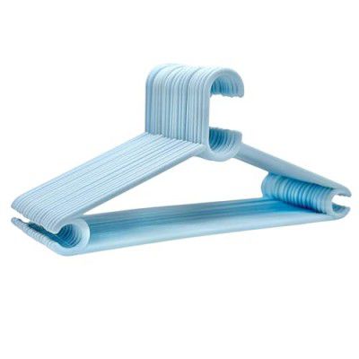 Happy Cove Eco-Friendly Sturdy Cloth Hanger | Set of 24 | Chroma Blue