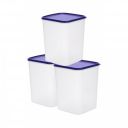 Happy Cove Kitchen Container Set - Durable Containers | 5.5L | Set of 3 | Microwave Safe | Dishwasher Safe...