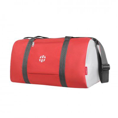 Harissons 29L Cleo Foldable Travel Duffel Bag | Spacious Main Compartment, 1 Quick Access Pocket & Adjustable Shoulder Strap (Coral)