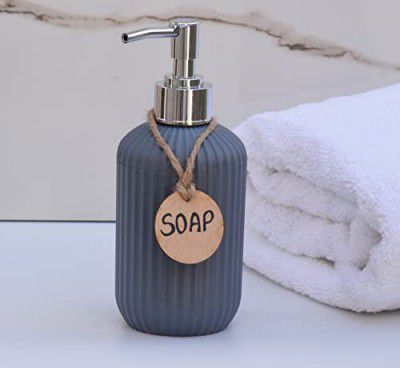 Haristar Liquid Soap Dispenser | Handwash Bottle for Kitchen | 300 MLL (Pack of 1, Metallic Grey)