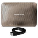 Harman Kardon Esquire 2 Premium Portable Wireless Speaker with Built-in Power Bank (Gold)...