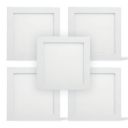 Harold Electricals 18-Watts Concealed Square LED Panel Light for Indoor Ceiling & Surface Home Decoration | Aluminium Body |Dust Proof, Energy Saving - Warm White Light (Pack of 5)...
