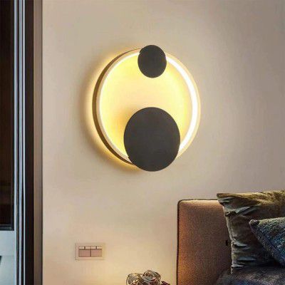 Harold Electricals Double Luna Modern Style Round Wall Light