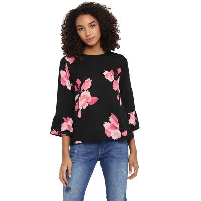Harpa Round Neck Floral Top