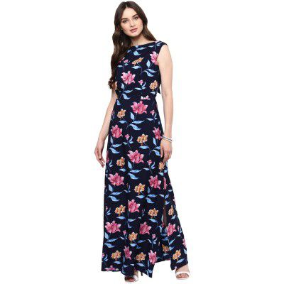 Harpa Round Neck Printed Dresses