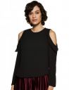 Harpa Women's Regular Fit Crepe Boat Neck Top...