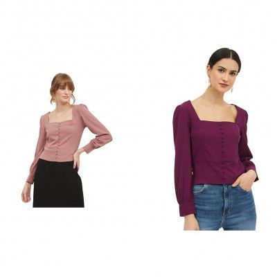 Harpa Women's Regular Fit Top (Pack of 2)