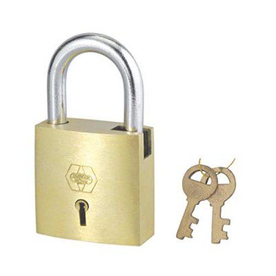 Harrison A-1-0001 Brass 3 Levers Padlock with 2 Keys
