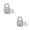 Harrison T-27 / BCP-0031_PK 2 Iron 6 Levers Padlock with 3 Keys| Square Padlock| Used for Shutter Gates (Pack of 2)...