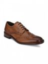 Harrykson London Men Tan Solid Leather Formal Oxfords...