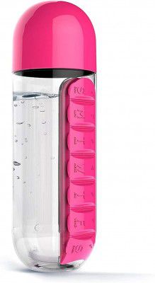 harsh Pill Organizer Water Bottle