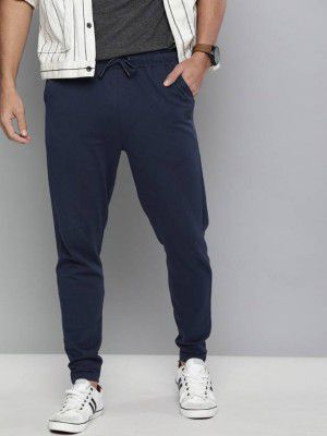 HARVARD Men Solid Dark Blue Track Pants